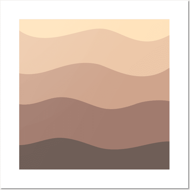 Abstract Desert Landscape Wall Art by RetroArtCulture